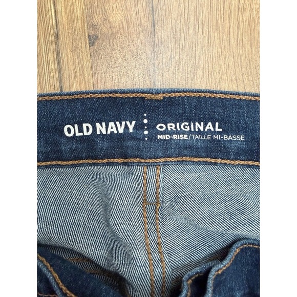 Old Navy Original Women's Mid-Rise Stretch Bootcut Jeans Dark‎ Wash Size 14 - Picture 4 of 8